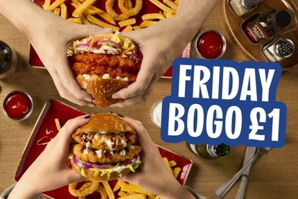 A banner promoting a Black Friday offer at Hungry Horse venues.
