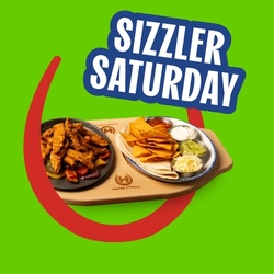 A banner promoting the Sizzler Saturday campaign at Hungry Horse venues.