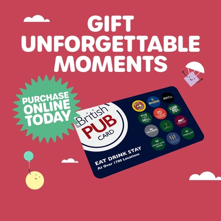 A graphic promoting gift cards at Wacky Warehouse.