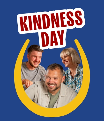 A banner promoting Kindness Day at Hungry Horse venues.